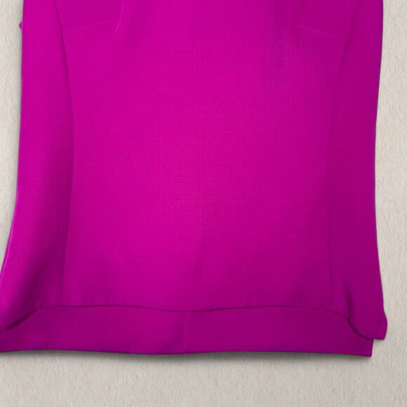 Ted Baker Fuchsia‎ Sleeveless V-Neck Top Sz 2 US Small Office Siren Workwear - Picture 3 of 8